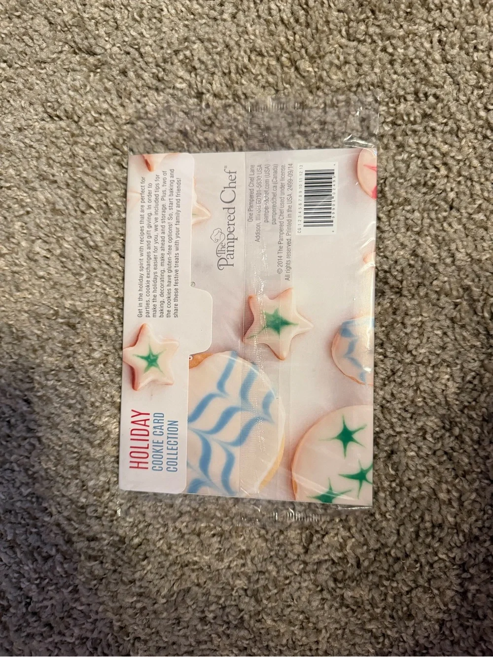Pampered Chef Holiday Cookie Card Set - UNOPENED 2014 collection